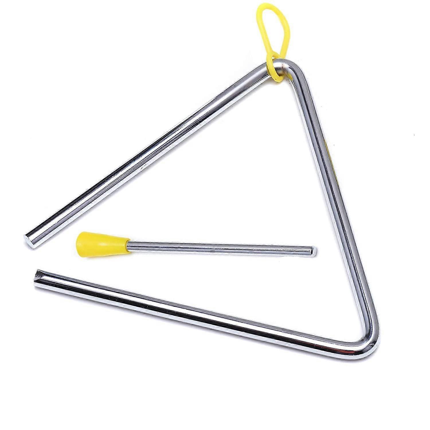 6 Inch Triangle Musical Instrument, Triangle Percussion, Musical Triangle, Musical Triangle Instrument with Beater, for Nursery, Early Education