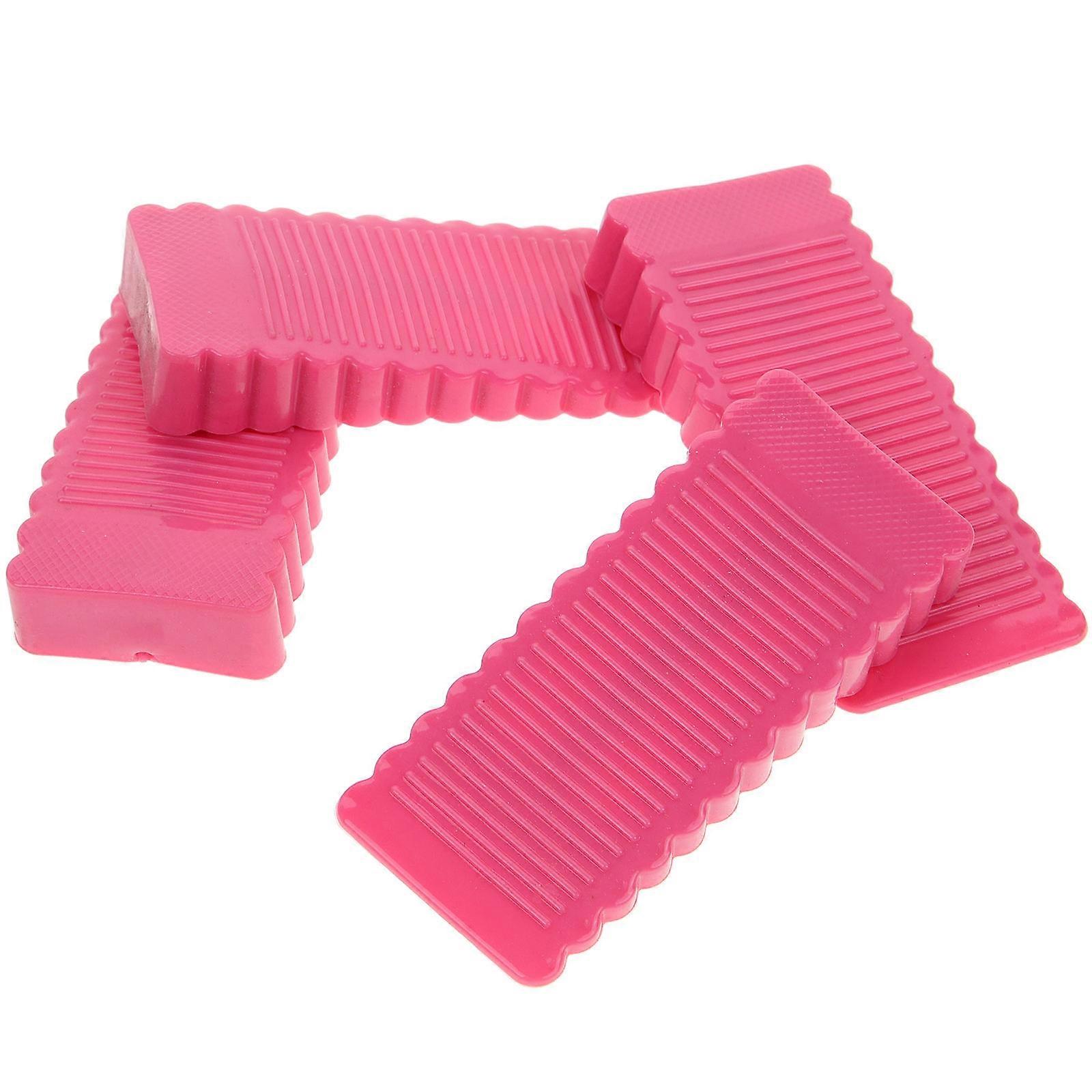 Unique Door Stoppers Noise Reduction Pink For Home Offices Practical Design 4Pcs