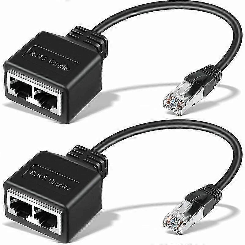 2025 Professional Network Splitter, Seamless RJ45 Adapter for High-Speed Dsl, Cable Modem Sharing and Ethernet Ports, Plug & Play for Office and Home