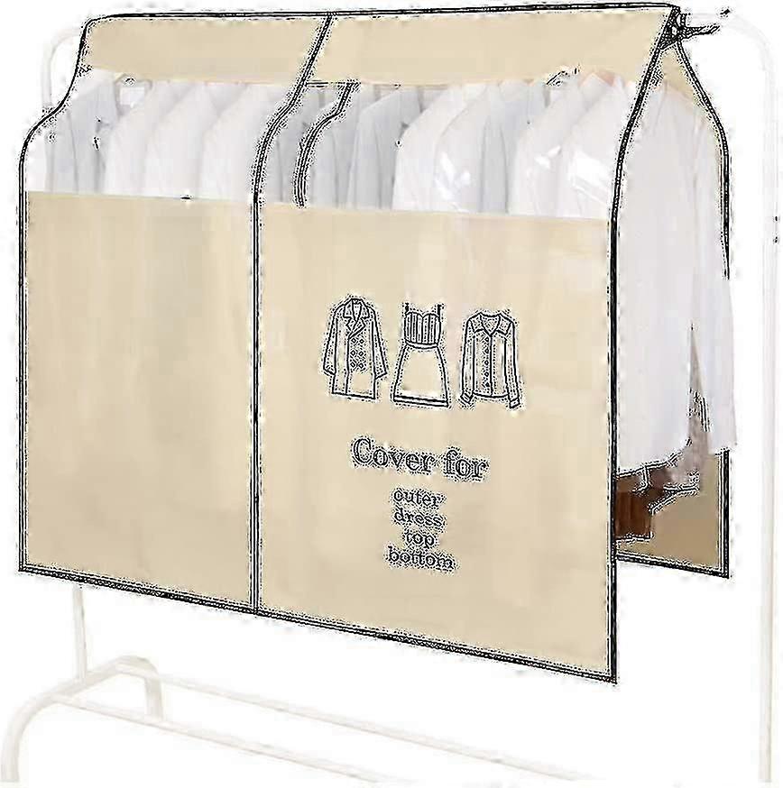 Dustproof Clothes Rack Cover 90-110cm Garment Protector for Wardrobe Storage