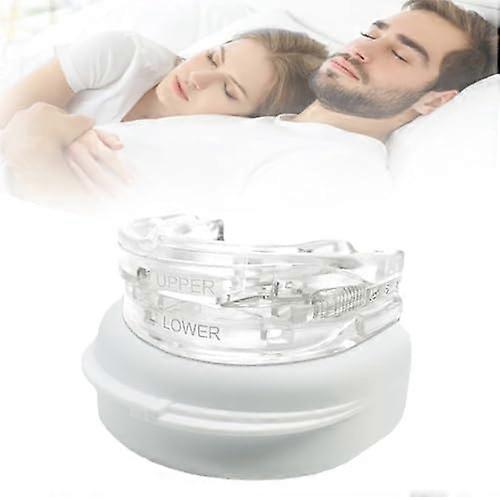 Antisnoring mouthpiece, adjustable sleep aid for men and women, comfortable and effective device for better sleep, 1 piece.