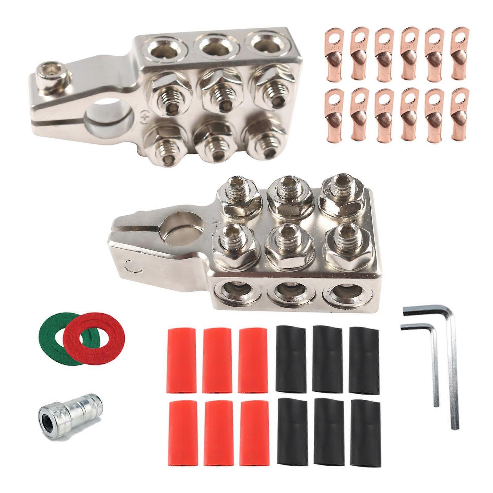 Professional 12 Way Battery Post Connector Easy Installs 12 Way Battery Clamp Connector 12 Ways Battery Terminals Clamps Multicolor
