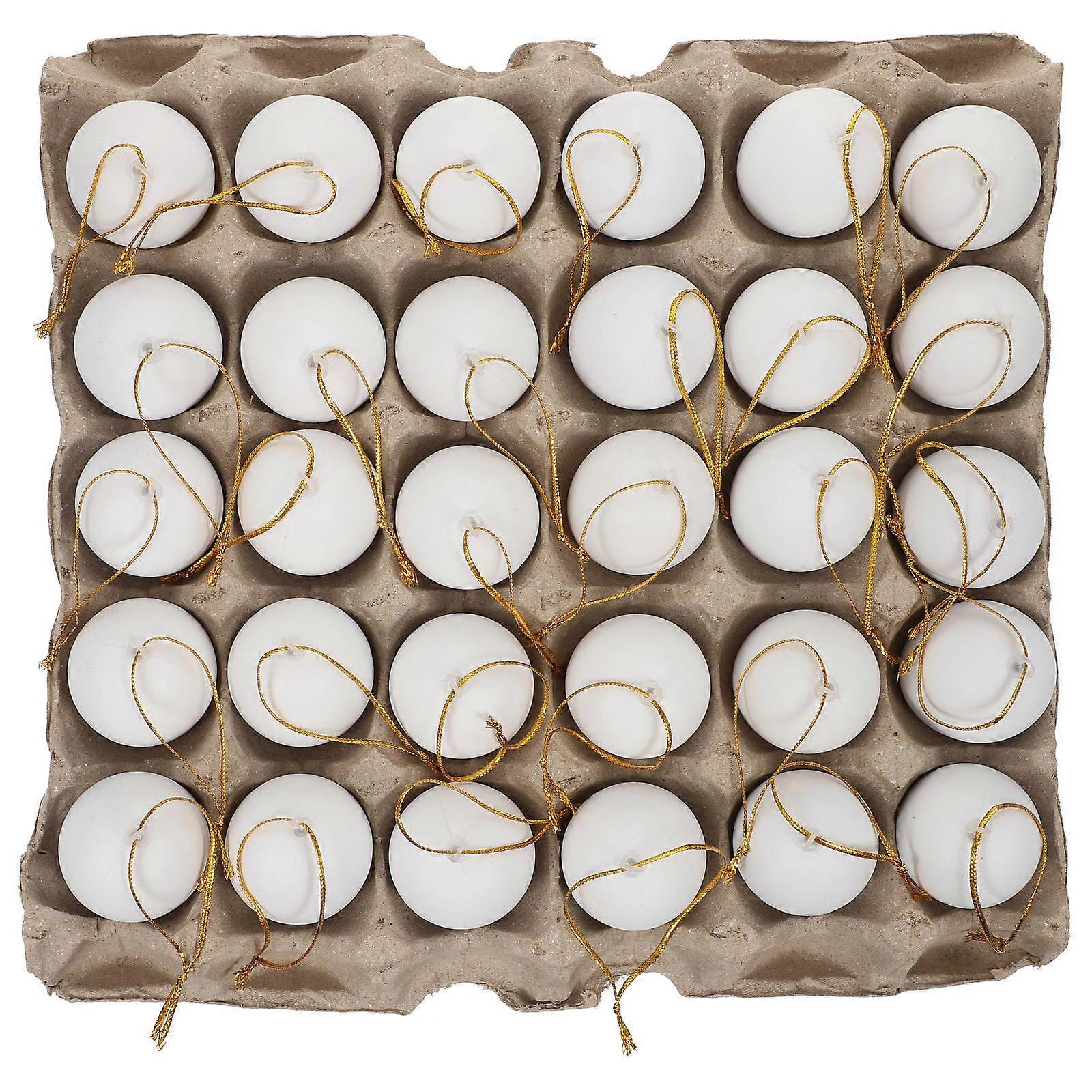 1 Set Home Easter Decor Delicate Unfinished Egg Pendants Chic Style