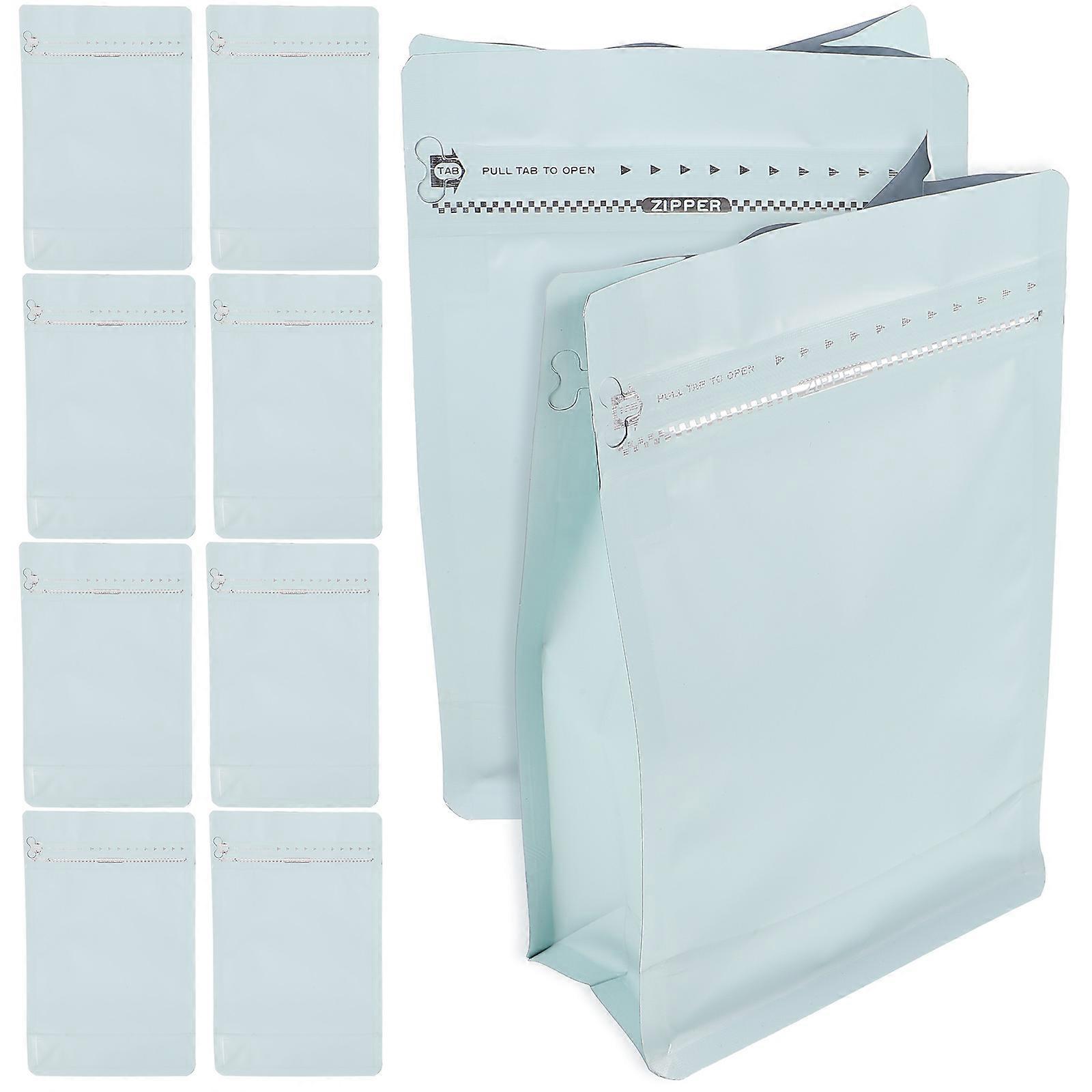 10Pcs Octagonal Sealed Airtight Bags For Food Designed With One-Way Valve Technology Suitable For Restaurants 19.5X12.5Cm