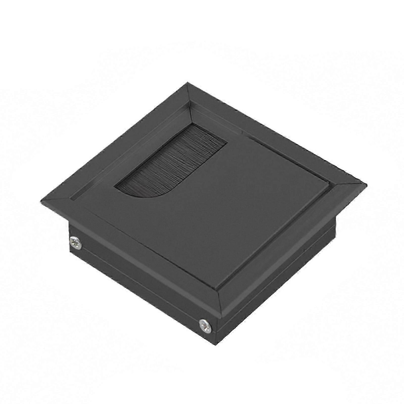 Sturdy Aluminum Alloy Materials Cable Grommets for Neat and Tidying Desk Setups in Any Workspaces Easy Installion Black