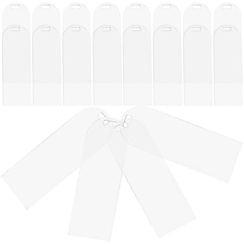 Acrylic Bookmark Blank for Reading Use Creative and Unique Design Transparent Lightweight Bookmark 20 Pieces