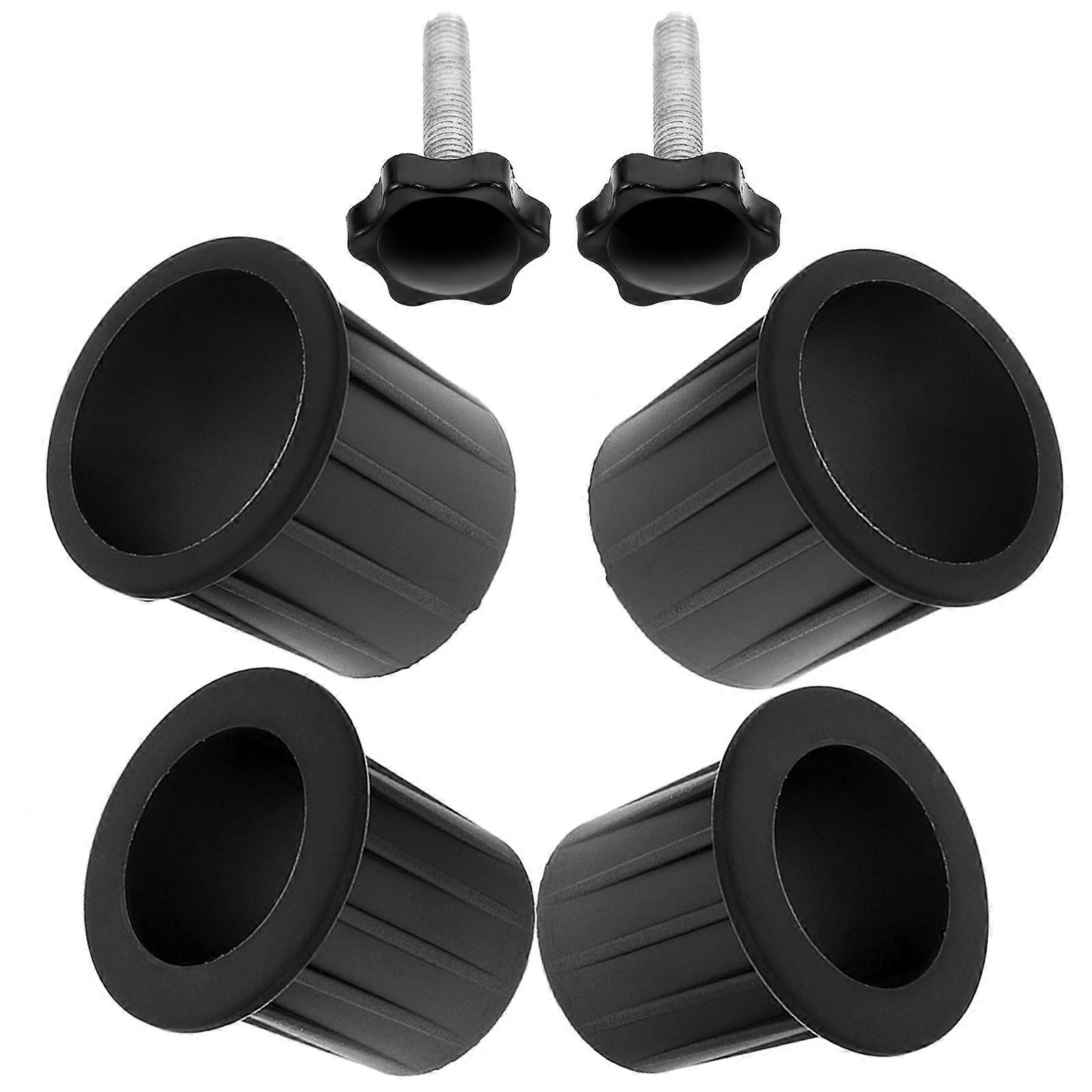 Umbrella Stand Bracket with Durable Plastic and Iron Material for Home Use Black 1 Set
