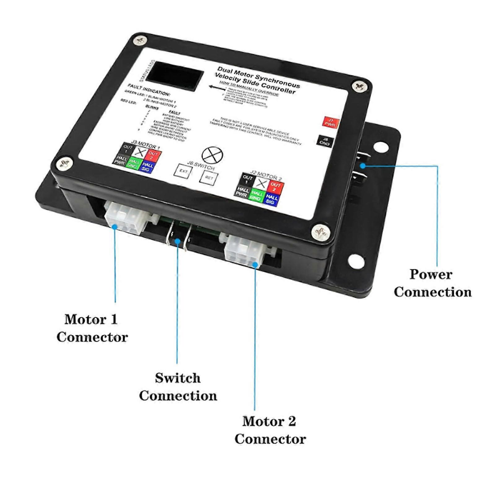 RV Slide Controller 13398‑DO Dual Motor Synchronous Velocity Slide Controller for Lippert In Wall Slide Out On RV