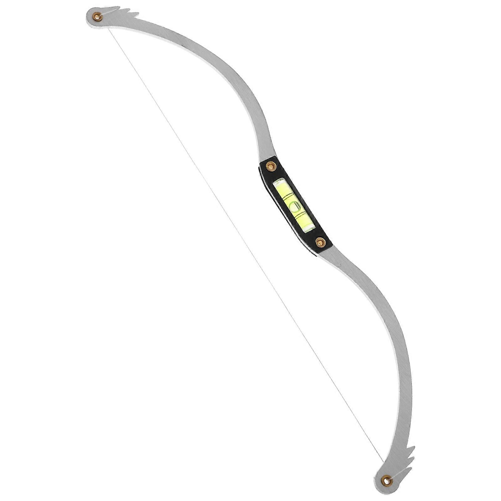 Eyebrow Mapping Tool Ruler with Level for Drawing Use Silver Metal