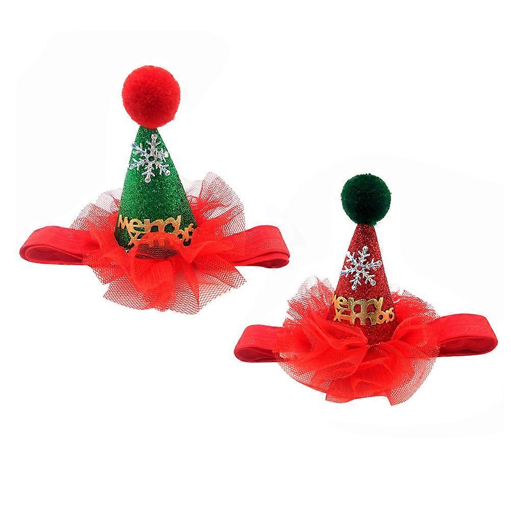 Pet Hats Festive Design Christmas Holiday Costumes For Cats And Dogs 2Pcs