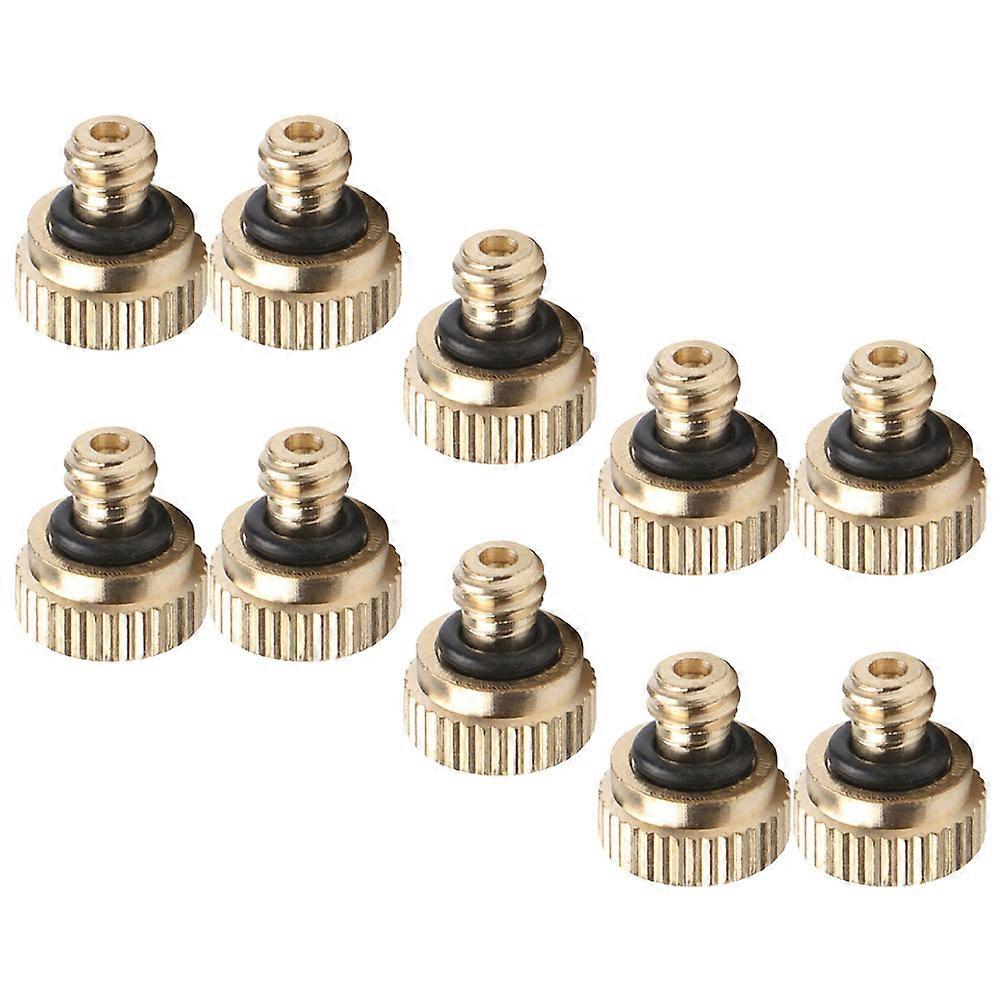 10pcs Misting Nozzle Atomizing Spray Heads For Garden Water Hose Durable Leak Outdoor Cooling Nozzles With Easy Installation For Efficient Watering