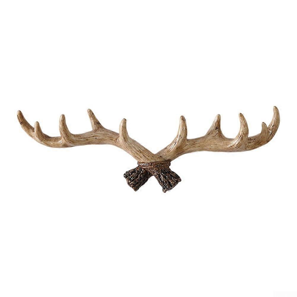 Practical, rustic decoration with deer antler hooks. Enhance your space with this unique design (A).'