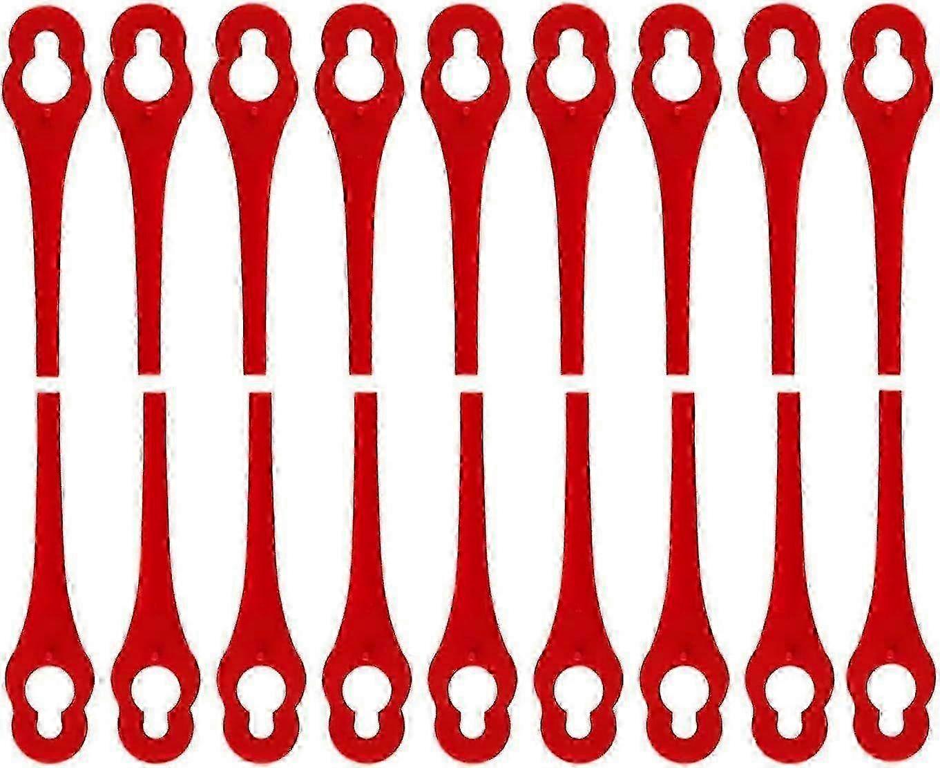 100 Replacement Plastic Blades for Florabest LIDL FRTA 20A1 FAT18B2 FAT18B3 Battery Powered Lawn Trimmer, Compatible with Florabes SZRH A-W