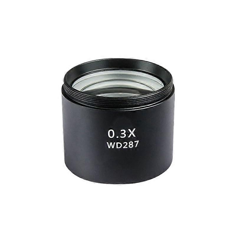 WD287 0.3X Barlow Stereo Microscope Auxiliary Lens 17/8 Inch (48 mm) Mounting Thread Lens