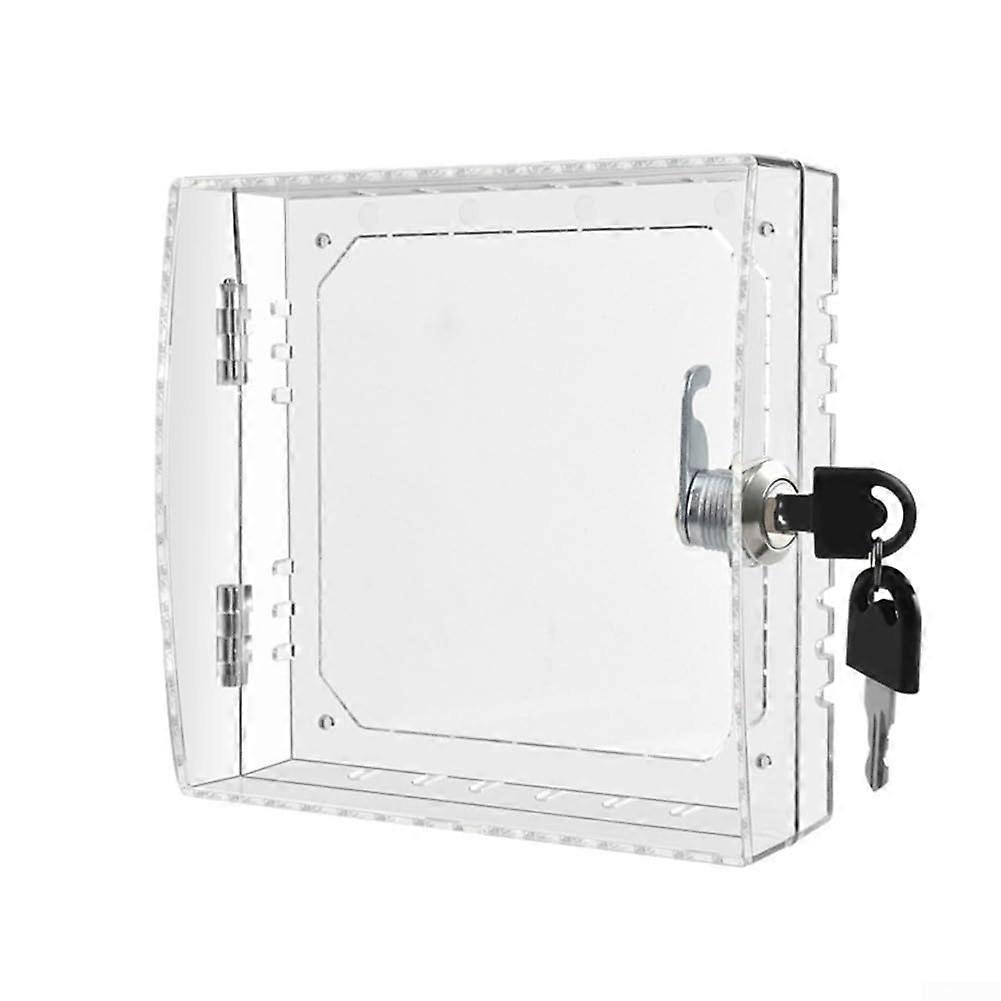 Acrylic Thermostat Protection Box with Enhanced Security for Easy Installation, Compatible with Standard Models