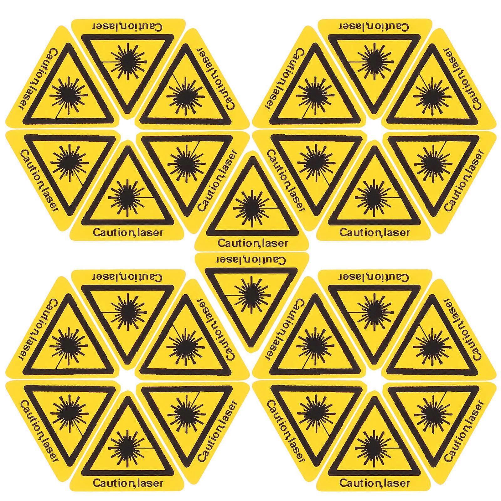 The **50pcs Laser Safety Warning Stickers** are a practical and essential tool for promoting **laser safety awareness** and preventing accidents in