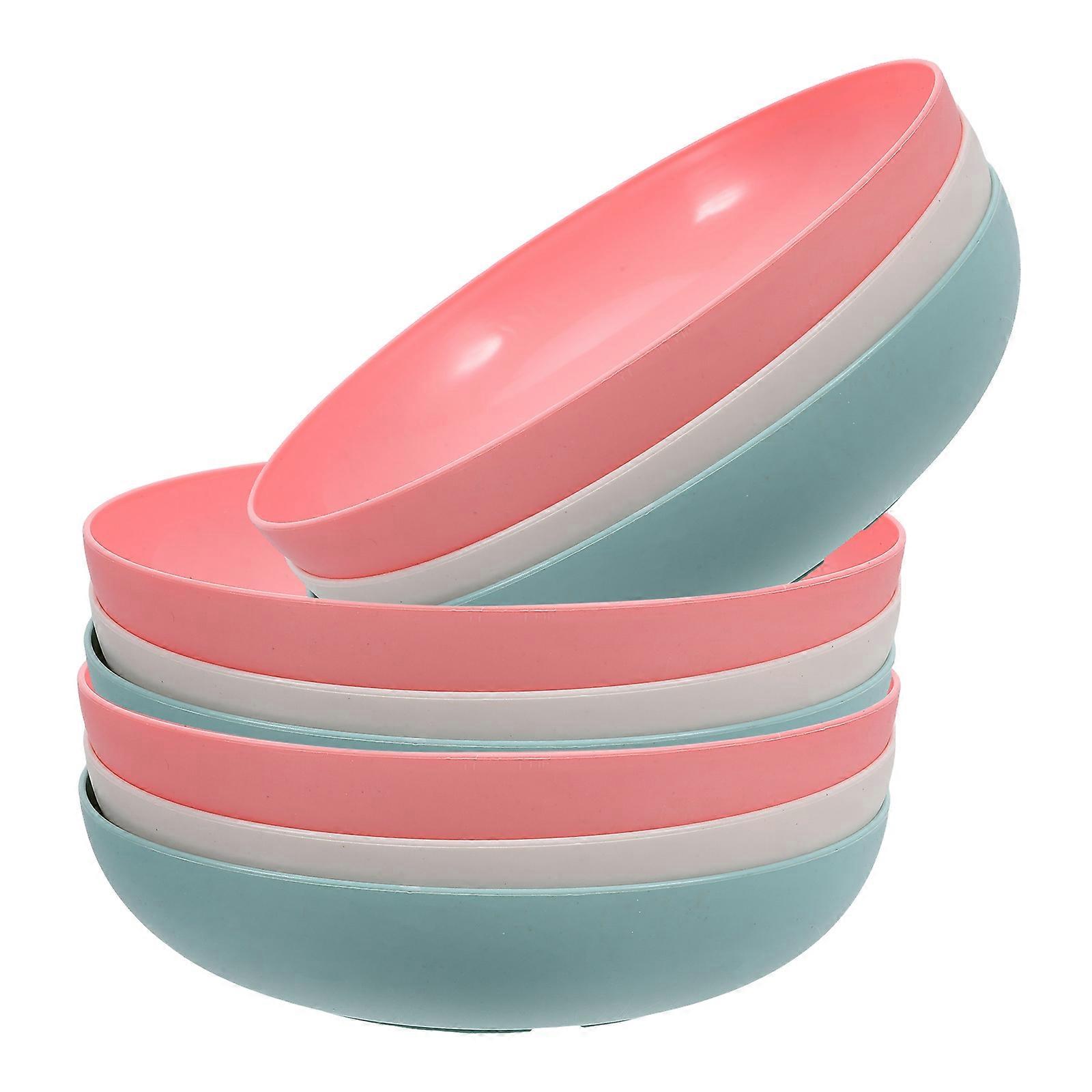 Practical Cat Bowl with NonSlip Base for Comfortable Feeding 9pcs Multi PP Wheat Fiber Bowls