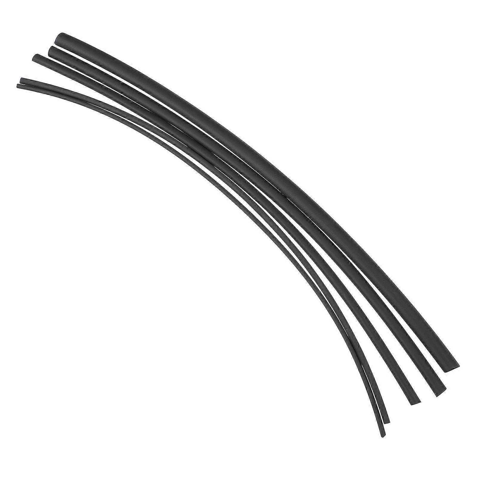 1 Set 70Pcs PE Heat Shrink Wrap Tubes Practical Wire Wrap Tubes Black