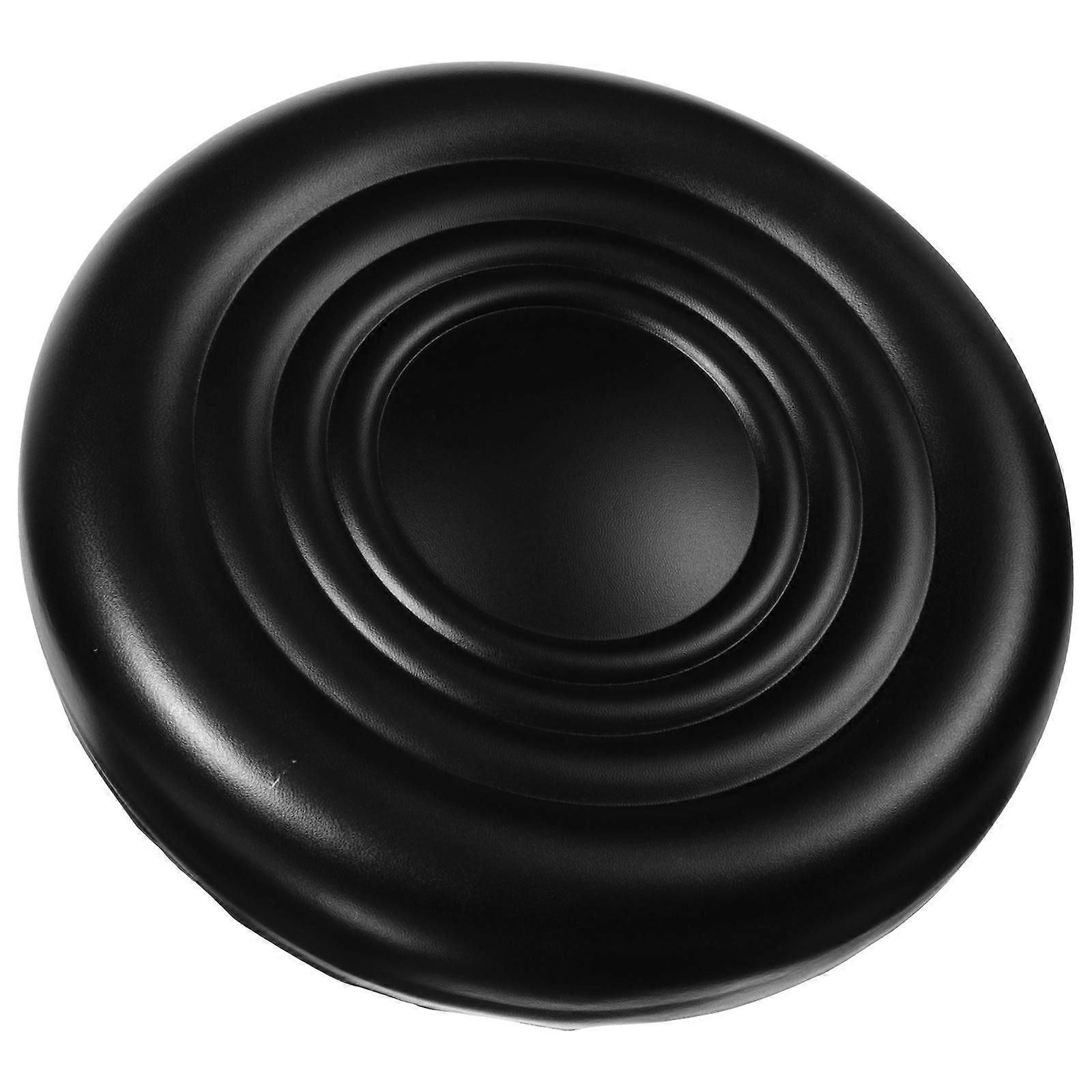 Black PU Stool Replacement Seat for Home Use Comfortable Ergonomic Design 6.5 Inches Diameter