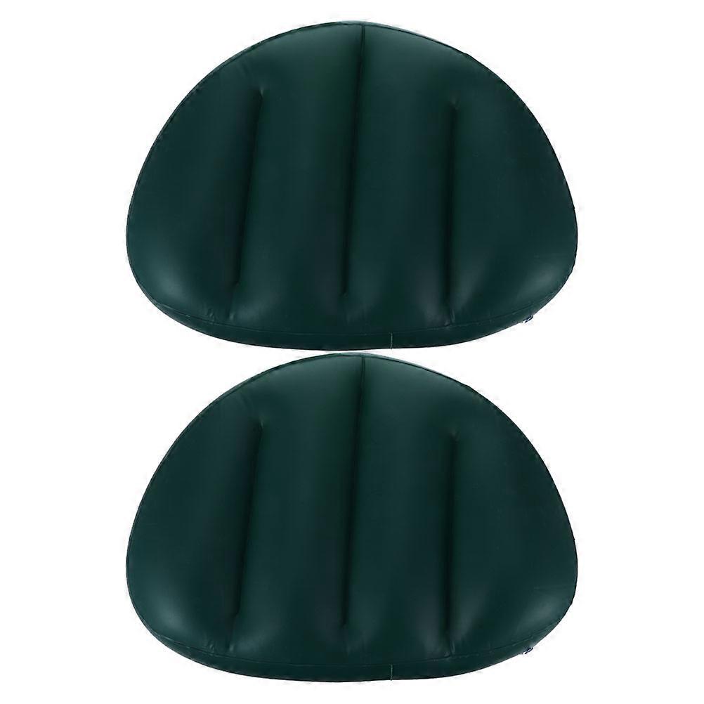 Inflatable PVC Boat Seat Cushion with Ergonomic Backrest, Lightweight Foldable Kayak Fishing Pad for Outdoor Water Rafting
