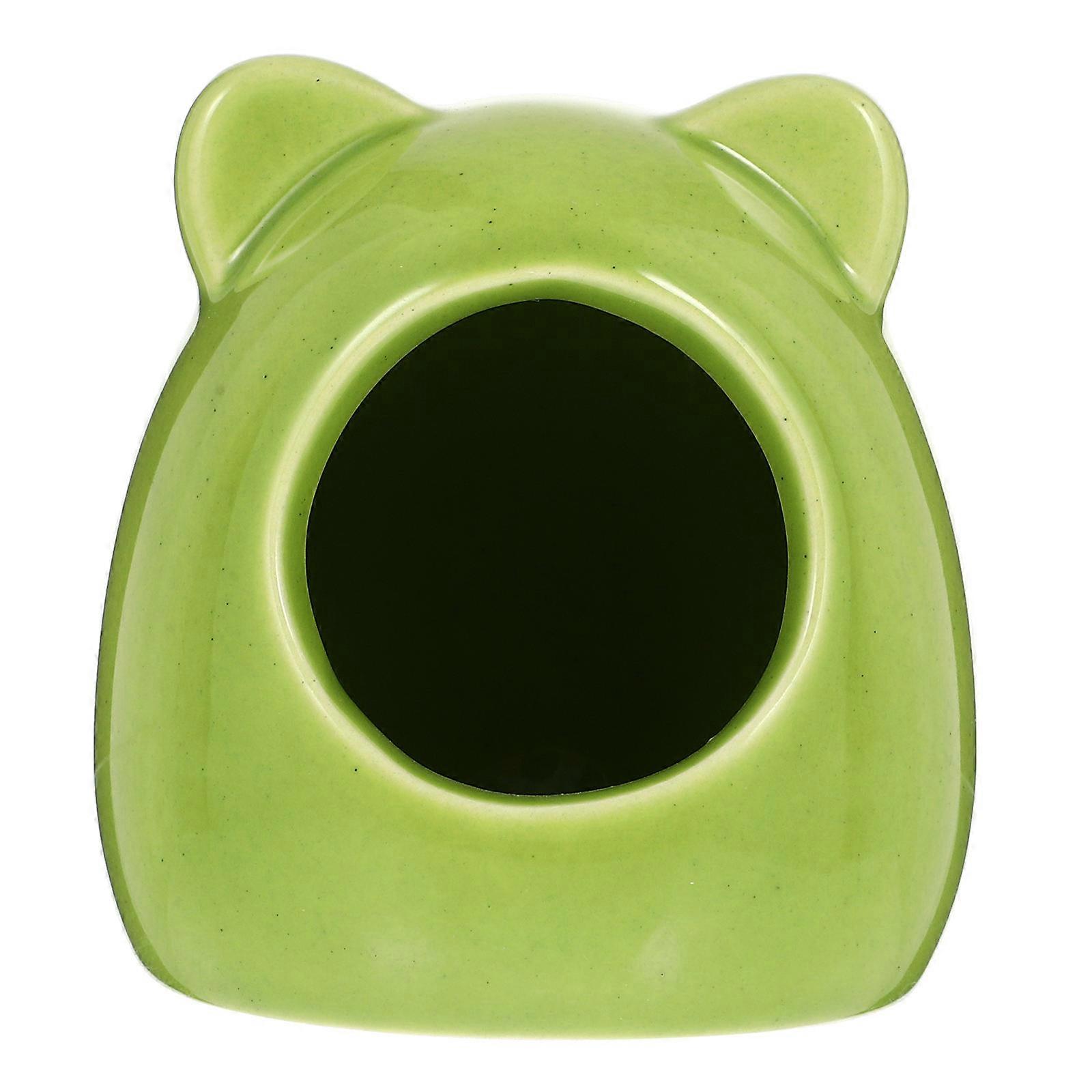 Hamster Hiding House Ceramic Pet Nest For Small Animals Home Decor 1Set