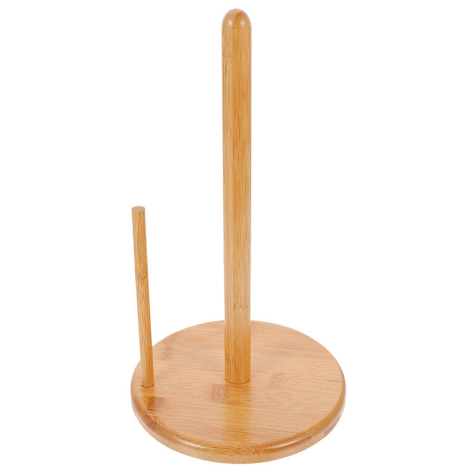 Bamboo Toilet Paper Holder Roll Rack Organizer – Design for Easy Installation & Cleaning in Bathroom or Kitchen