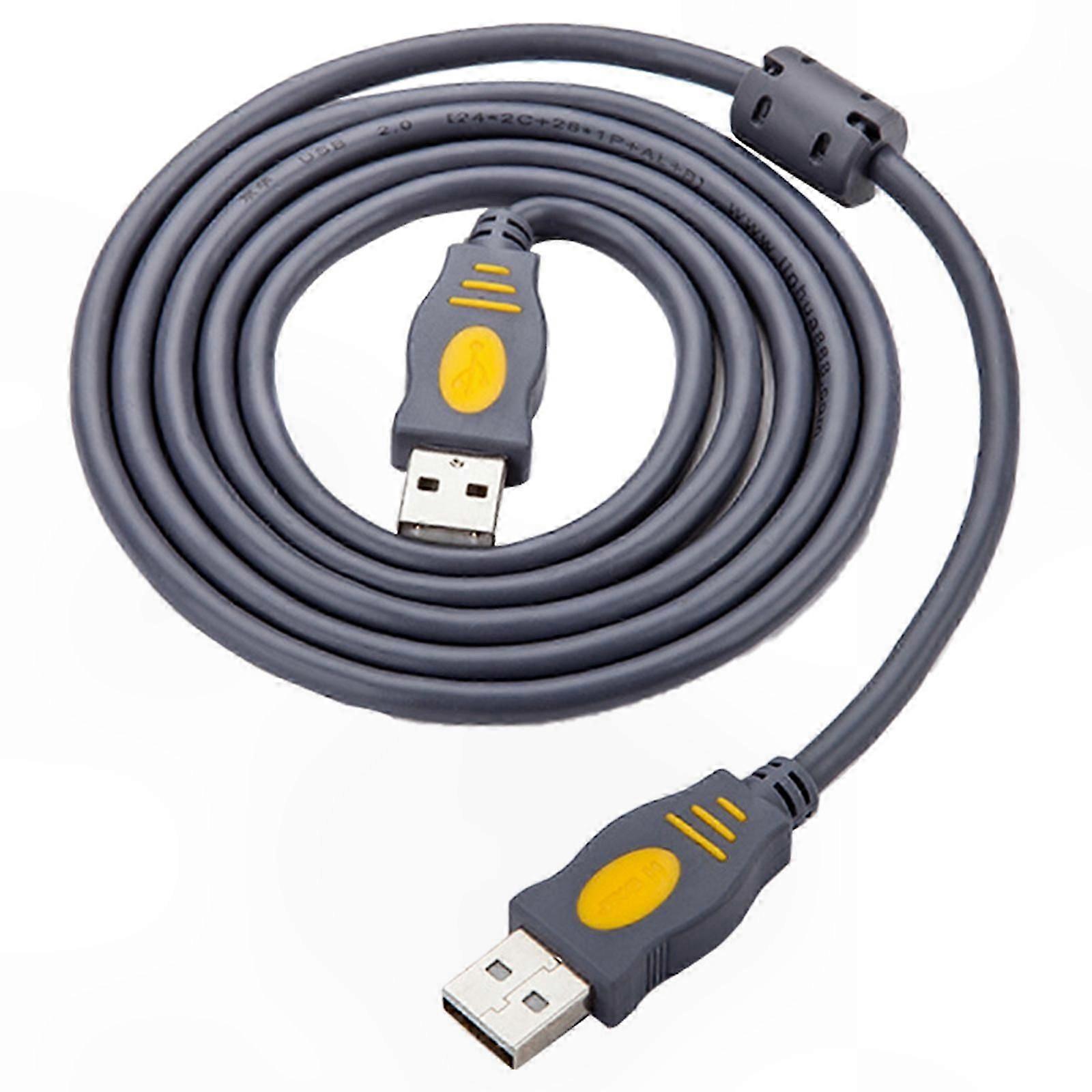 USB 2.0 Extension Cable with Shielded Male Connectors for Printers, Modems, and Hard Drives