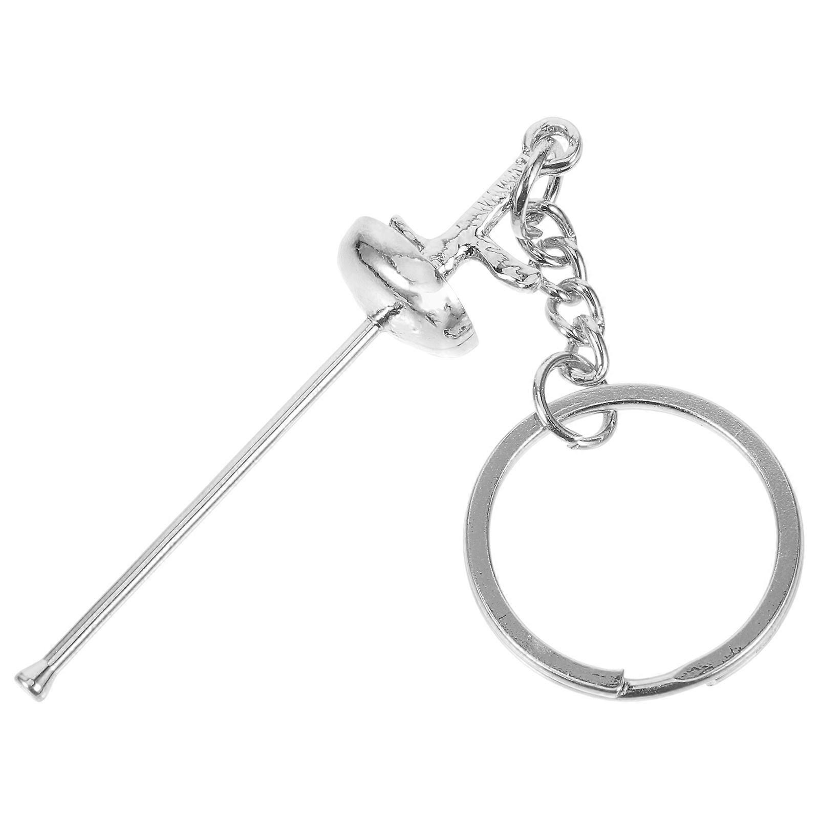Decorative Fencing Keychain Pendant 1 Set Hanging Fencing Key Chain