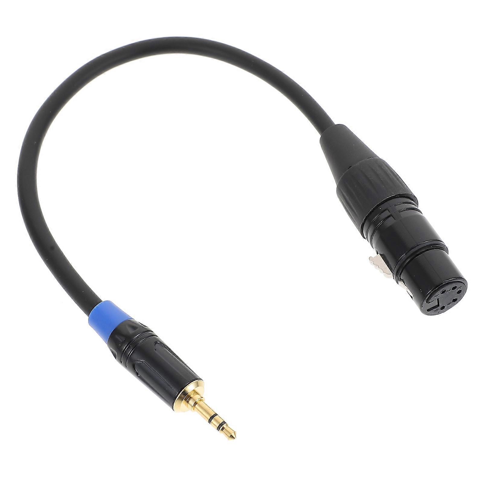 Audio Plug Adapter Cylindrical Audio Signal Transfer For Video Camera 30X0.6X0.6CM 1Pack