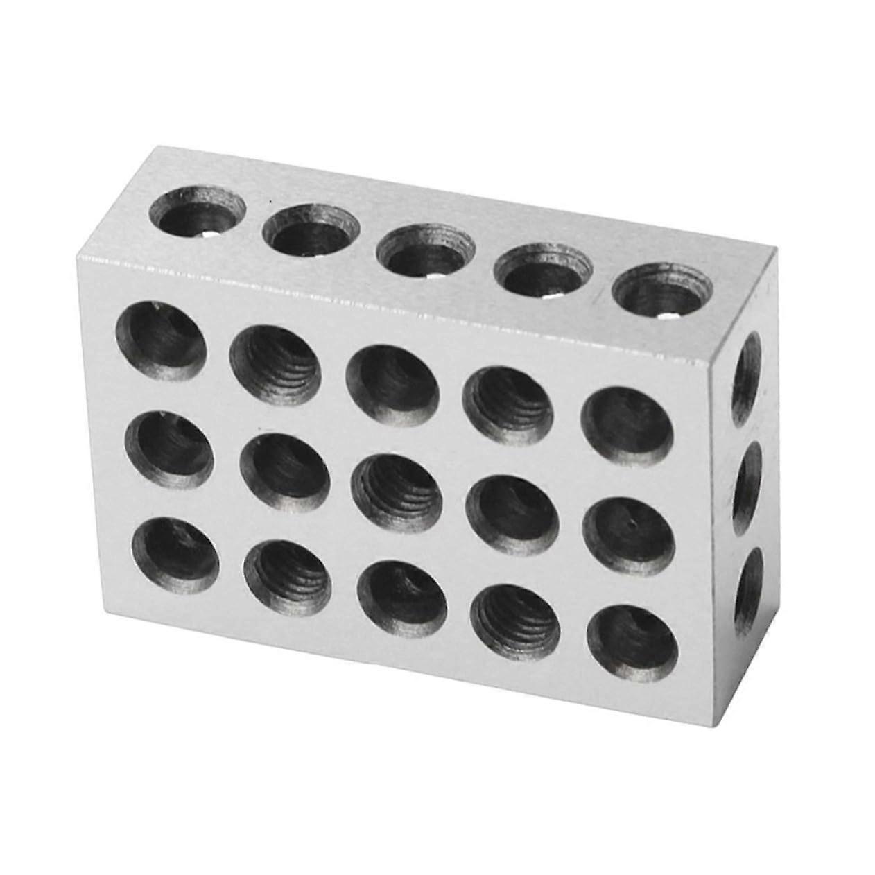 Milling Machine Vice Parallel Pad Block 25 x 50 x 75 mm Flat Contour Block Made of Hardened Steel for Precision