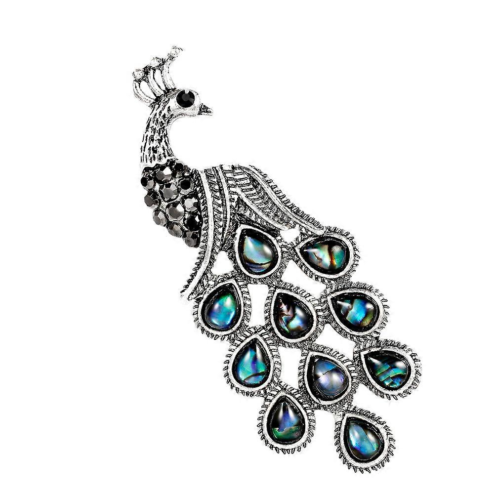 Rhinestone Brooch for Decoration Multi Color Alloy Material Lightweight Durable Novelty Shaped Pin