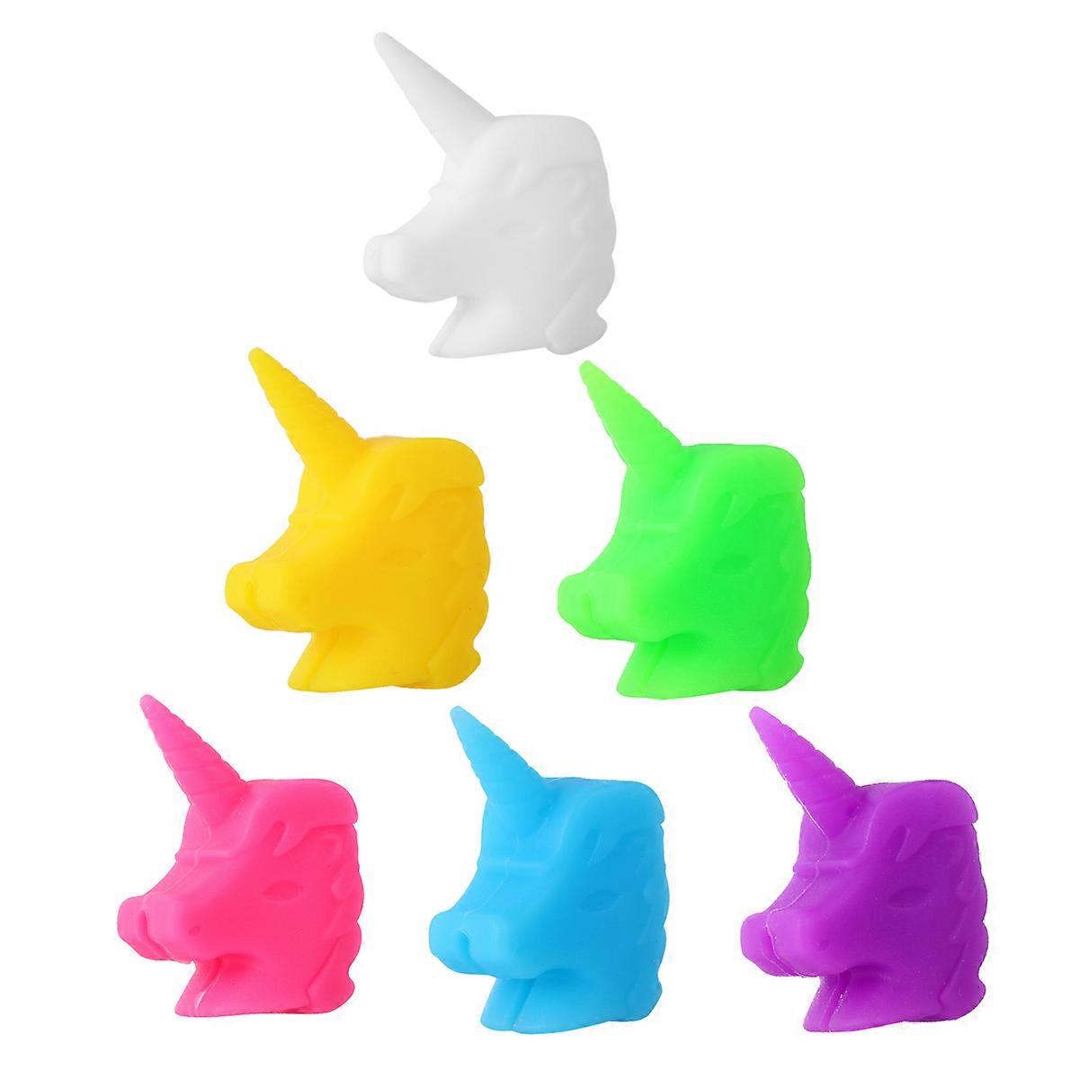 Silicone Glass Marker for Party Cup Sign Assorted Color 12pcs 6 Color