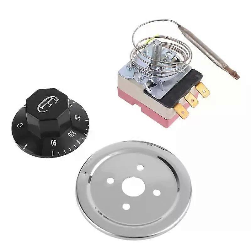 Thermostat Temperature Controller Three Prongs Temperature Control Switch 50-300C Metal Plastics Ceramics Made Durable
