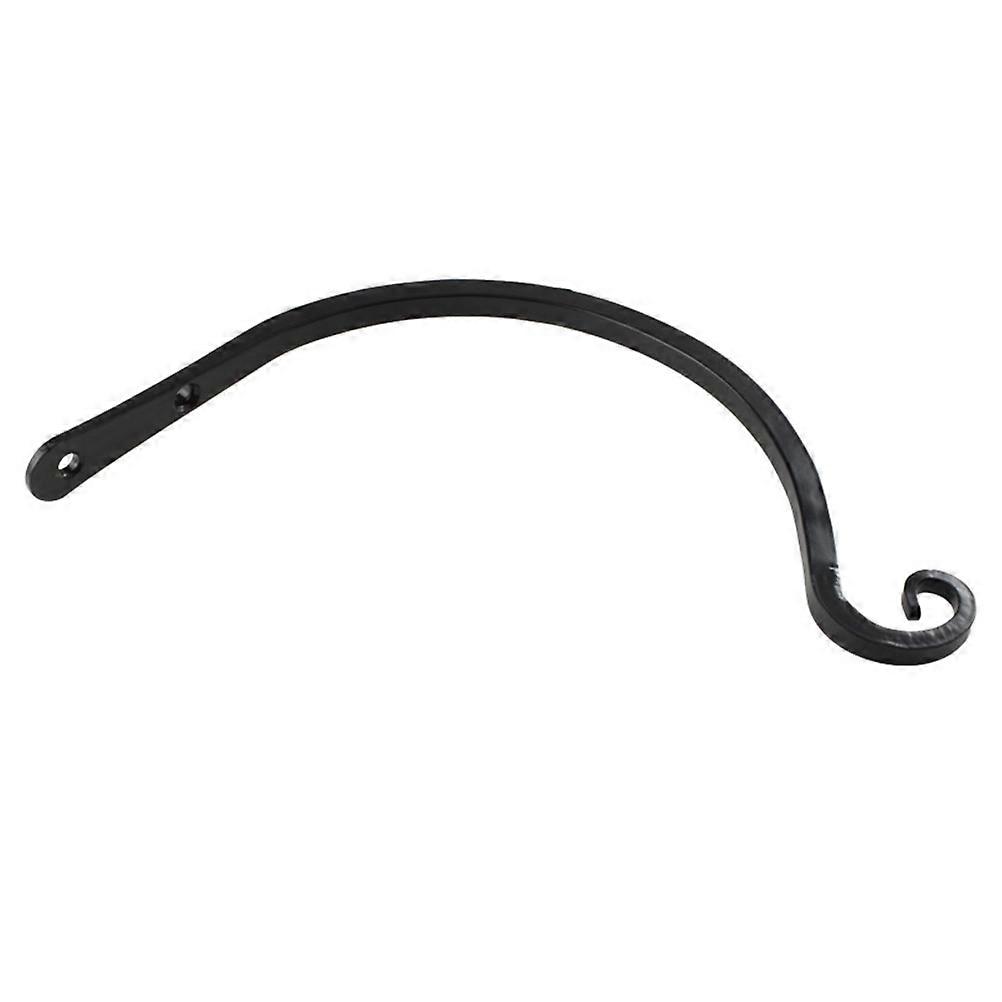 Black Iron Wall Hook for Hanging Flower Basket or Decorative Items Simple Design Sturdy Structure