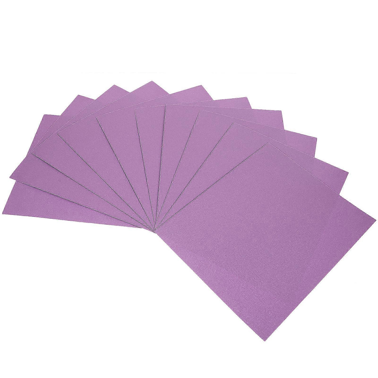10 Pack Grit Sanding Paper for Wet/Dry Use – Durable Abrasive Sheets for Woodworking, Automotive Polishing & Furniture Finishing
