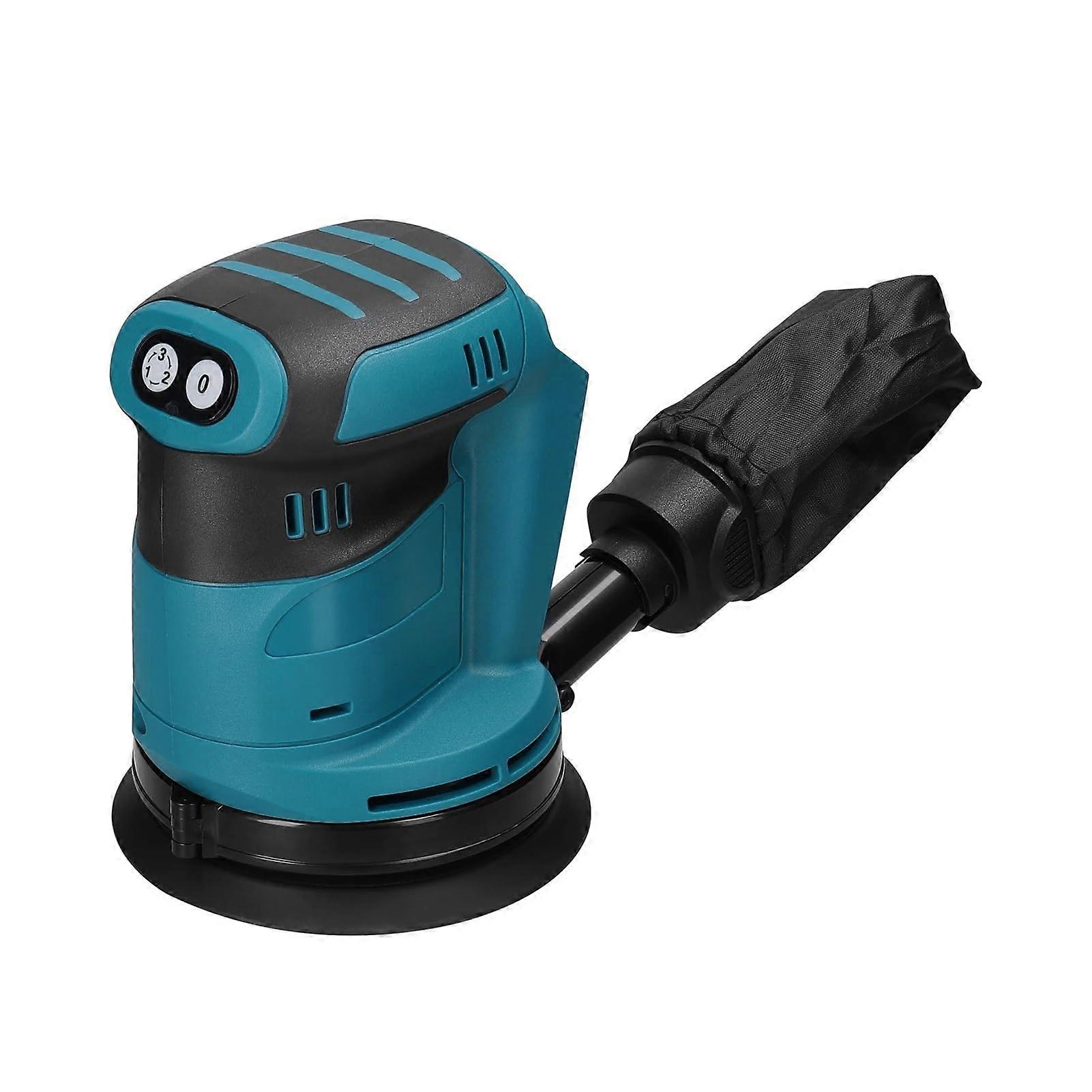 Cordless random orbital sander, 125 mm brush motor, wood sander, polishing, sanding, grinding machine, 3 speeds for battery (for 18V).