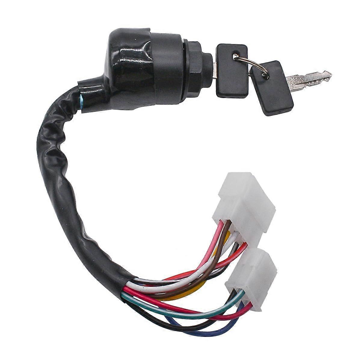 Ignition Key Switch J17-82508-20 Fits for Yamaha Gas 2-Cycle Golf Cart G1 Models
