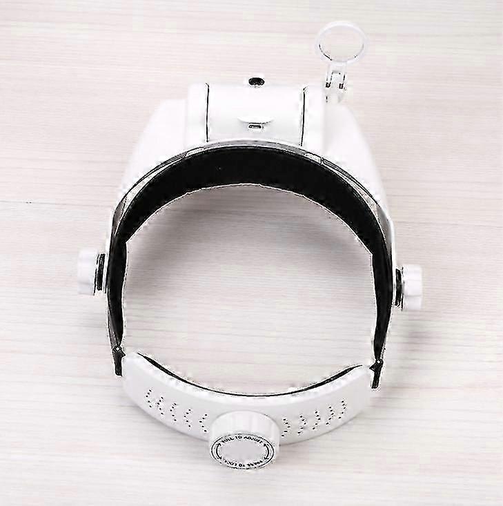 LED Light Headband Magnifier with 6 Interchangeable Lenses, Hands-Free Magnifying Tool for Precision Tasks