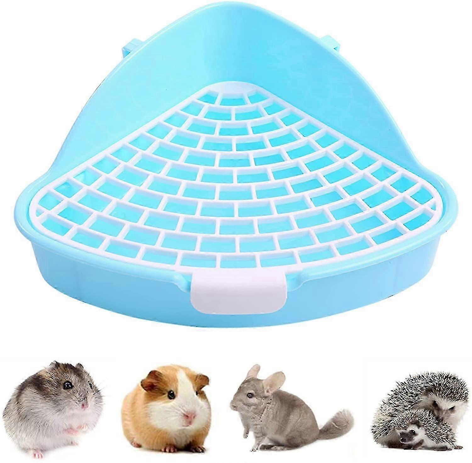 2024 Small Pet Toilet With Hook, Anti-spray Triangle For Hamster, Chinchilla