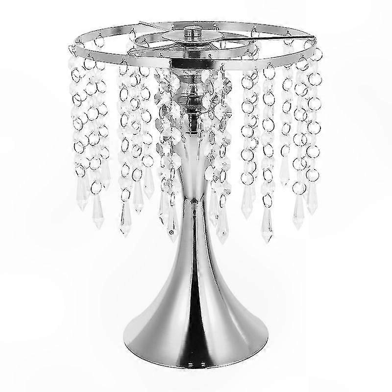 Single Iron and Plastic Candle Holder