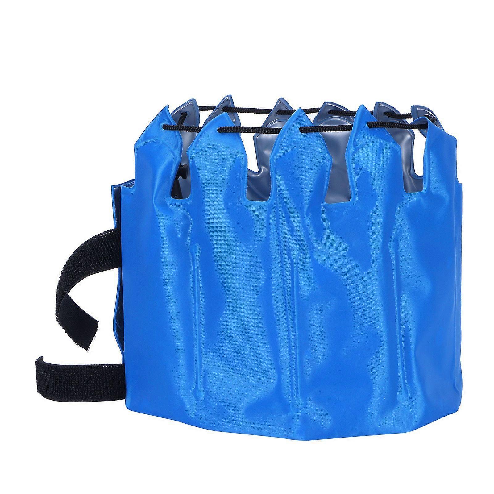 Ice Cube Wrap Cooling Bag, Reusable Dough and Cream Cooling Tool for Kitchen Supplies, Blue