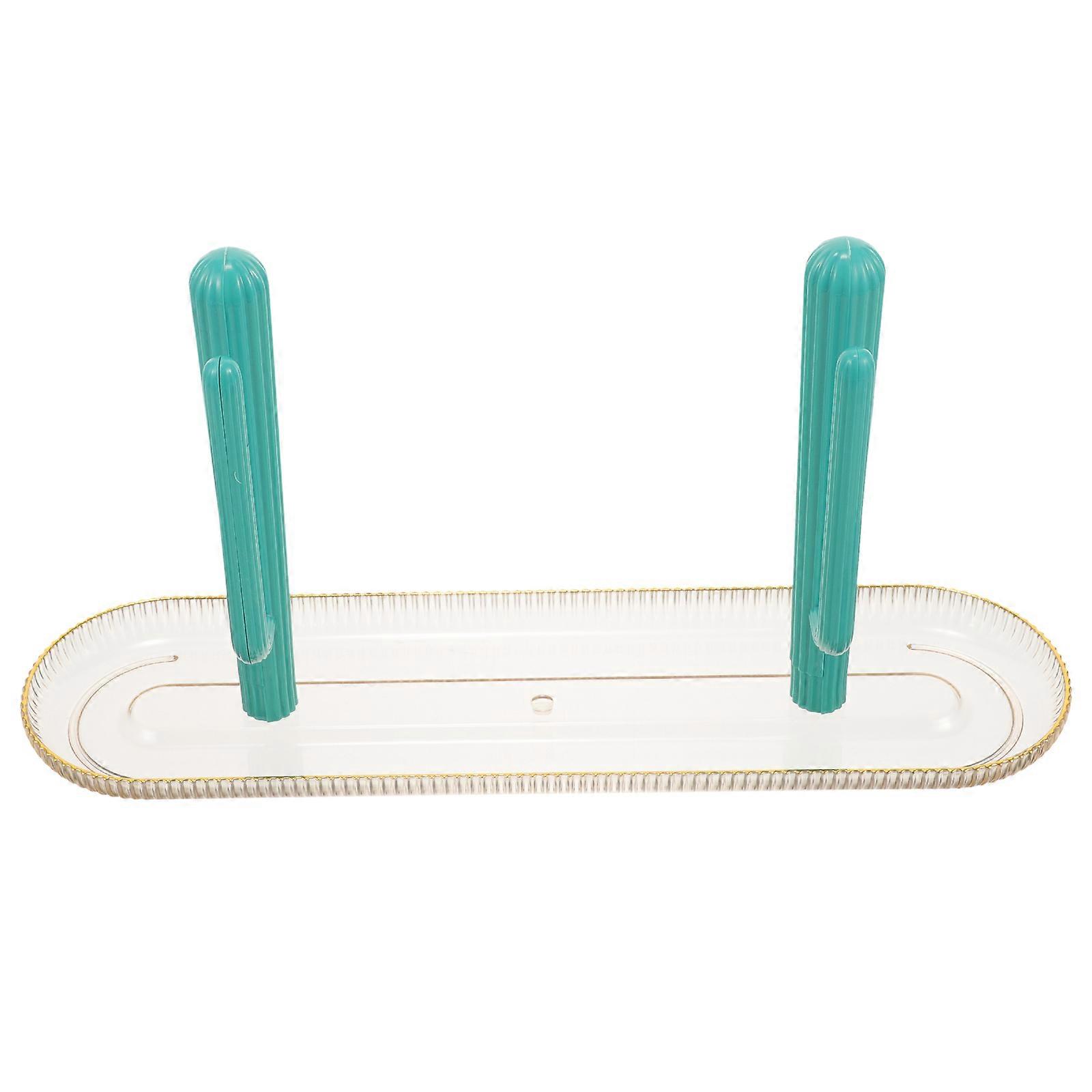 Kitchen Chopsticks Holder Cactus Shaped Chopstick Stand for Restaurant Use Multi Color Plastic Material with Drainage 1Set