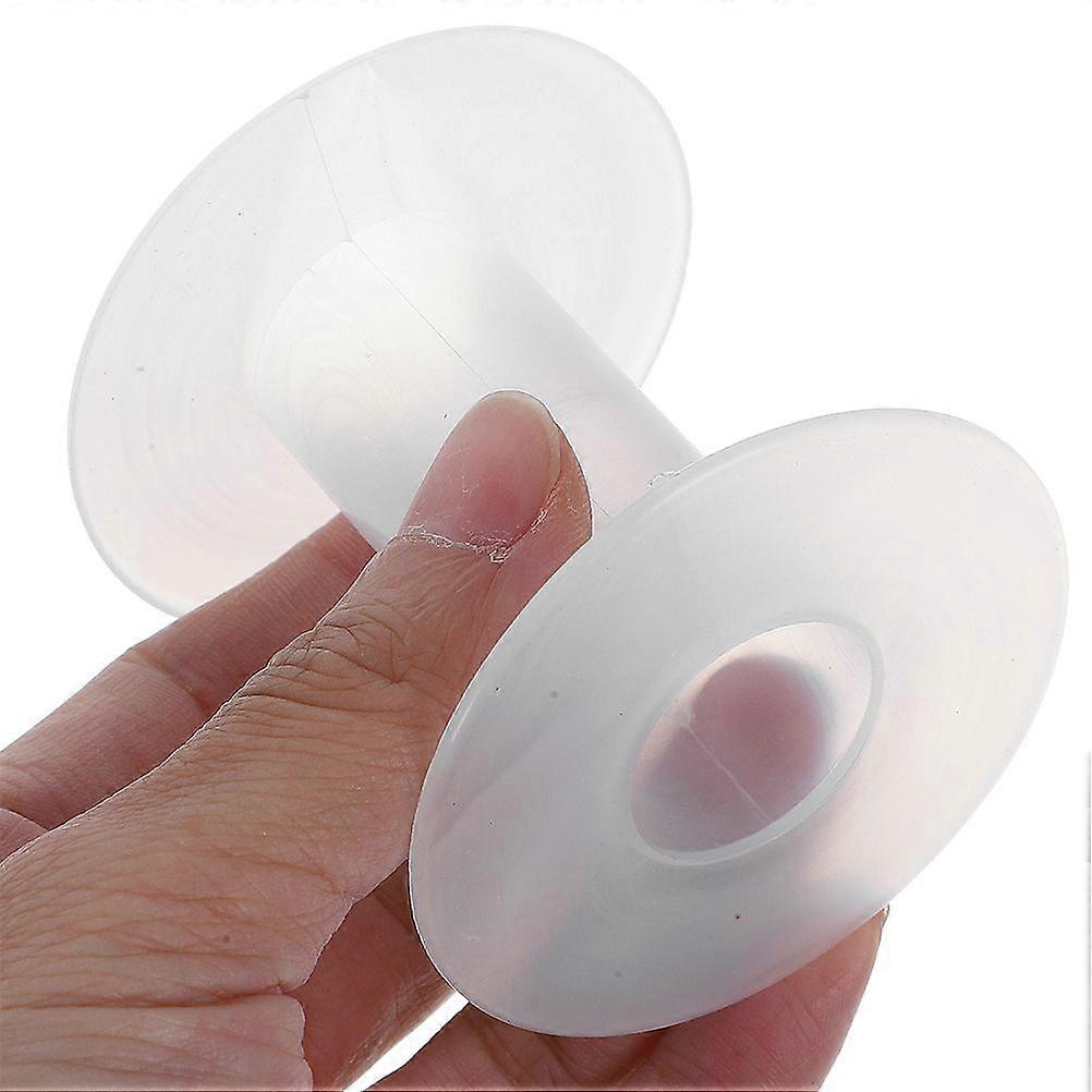 5 Pcs Empty Plastic Spools Ribbon Spools Thread String Bobbin Wire Weaving Bobbin Craft Spools For Embroidery And Sewing Machine Transparent