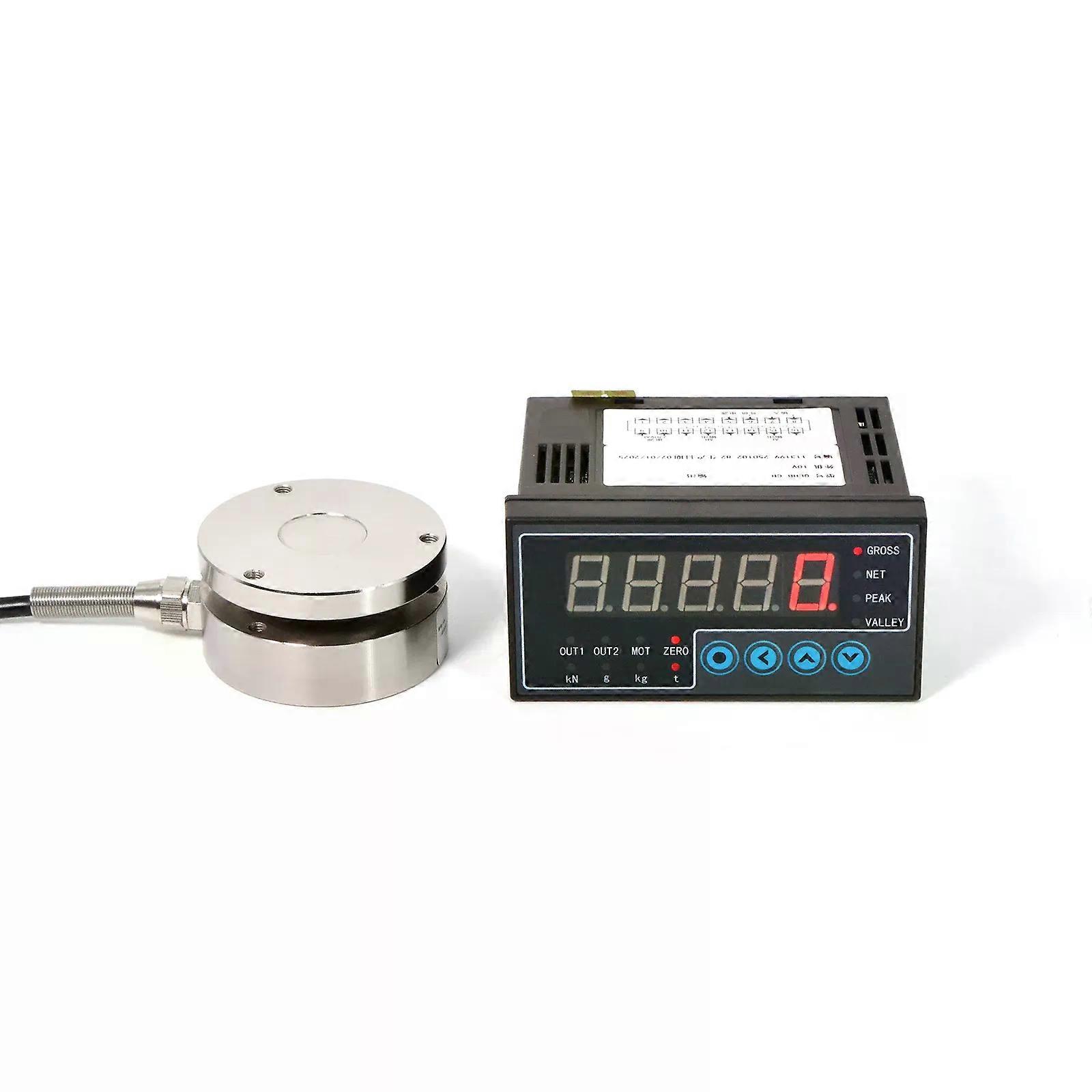 Sensor de célula de carga com exibição indicadora Força de teste Peso Fornecimento de pressão AC100-240V Faixa máxima 0-5000KG / 11000LB / 49KN