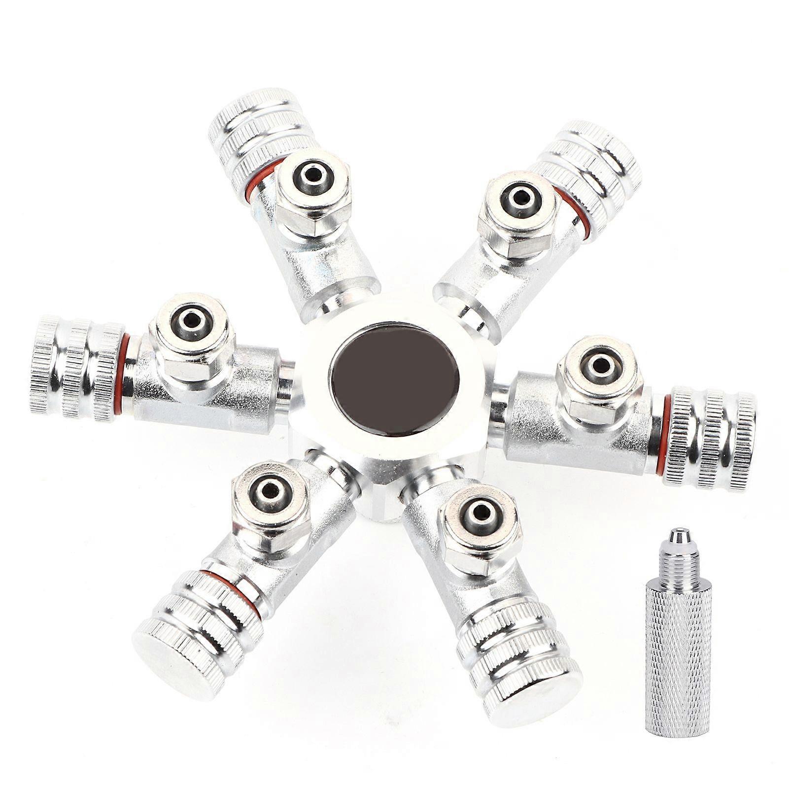 Multi Ways Distributor Aquarium Regulator CO2 Splitter Valve Fish Tank(6 Ways)