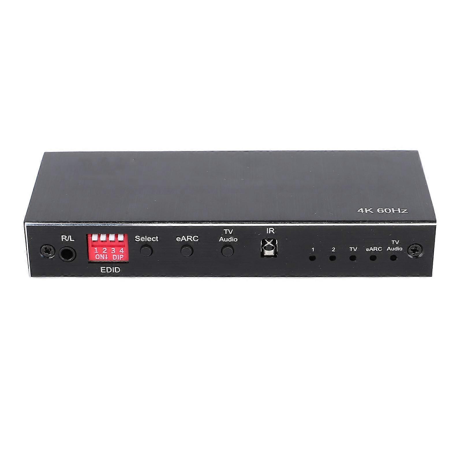 EARC Switcher 4K@60Hz 1 Input 2 Output HDMI Matrix EU Plug