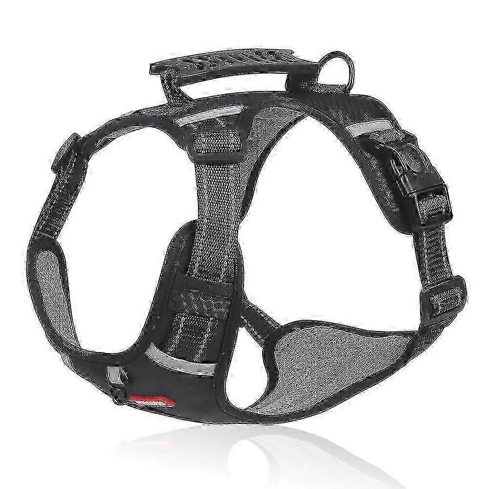 Safety vest for dogs with breathable harness and handle - Yellow