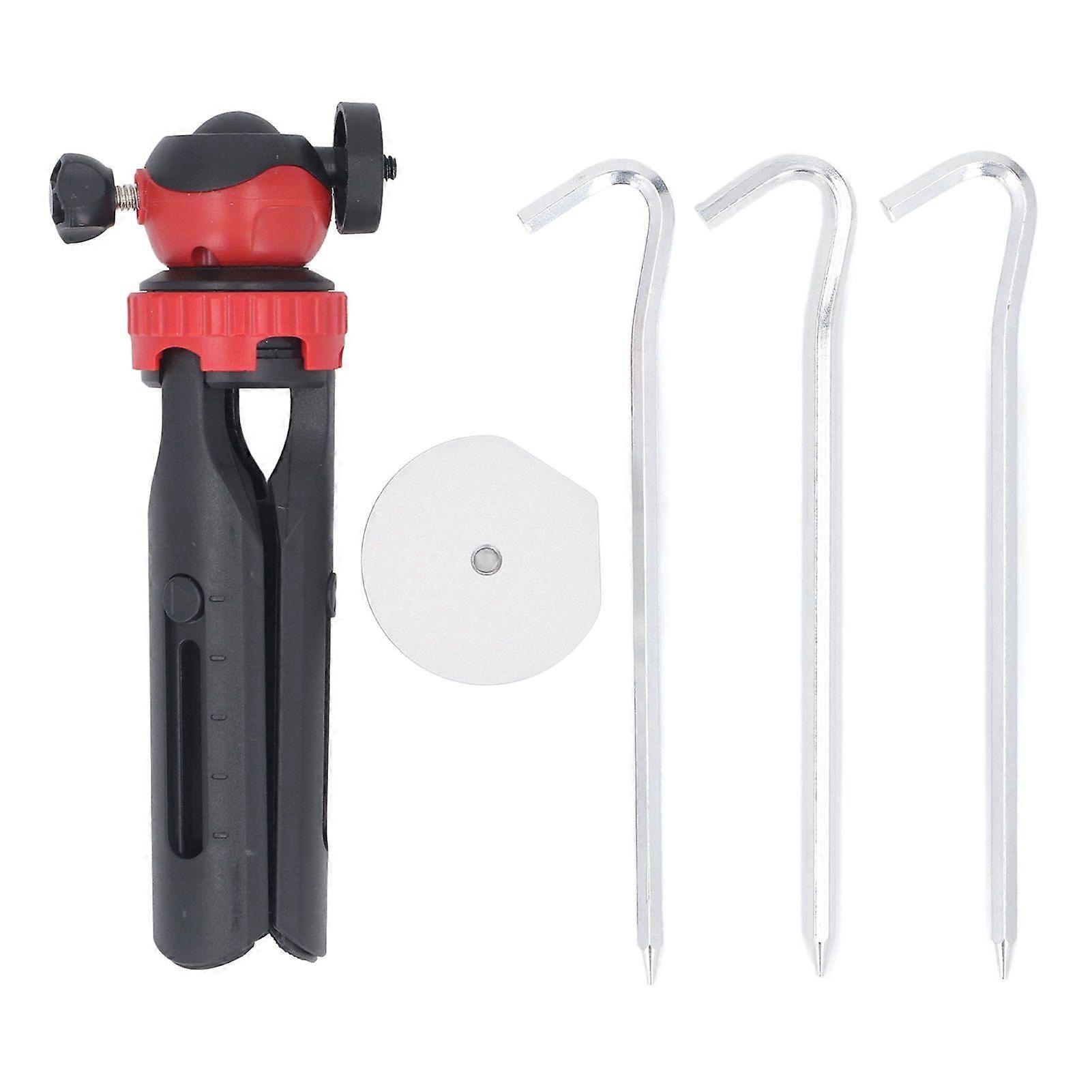 Tripod Mounting Kit with Adapter Aluminum Alloy Base Adjustable Height Tripod Stand for Mini Antenna Stand+Silver Adapter