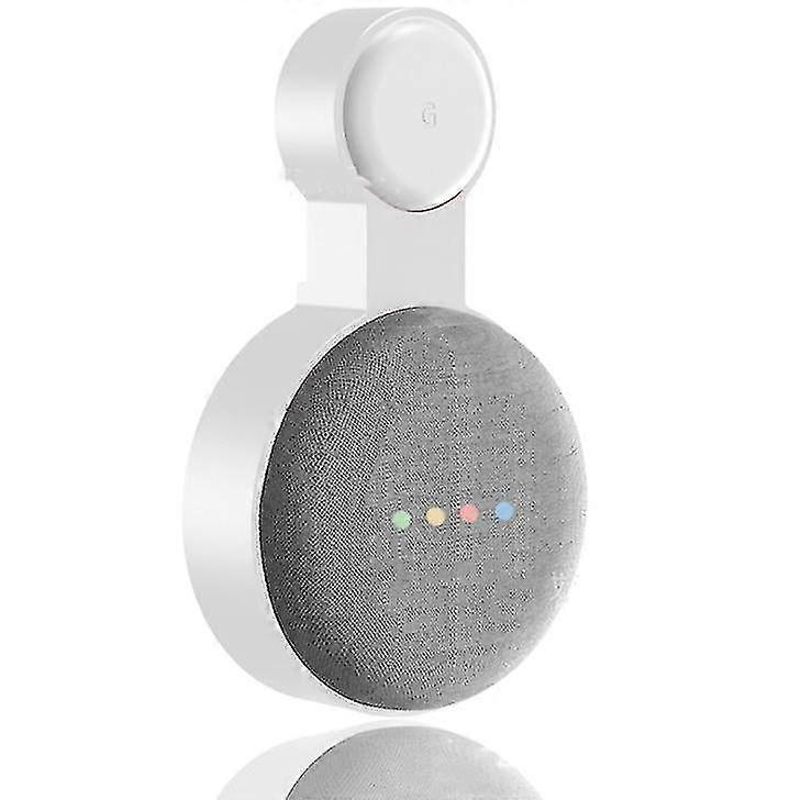 White Wall Outlet Mount Google Home Min Speaker Plug In Hanger Hold...