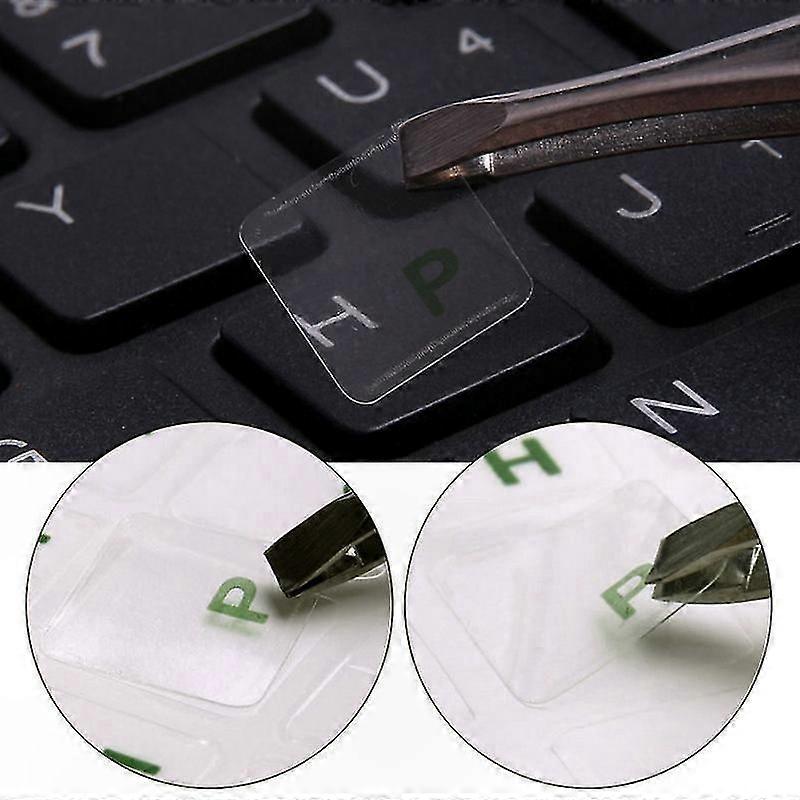 Multicolor 3D Keyboard Stickers for International Keyboards